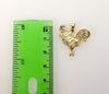Plated Dainty Rooster Pendant*