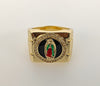 Plated Multicolor Virgin Mary Men Ring