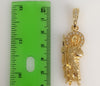 Plated Saint Jude 4mm 14K Diamond Cut Figaro Chain Necklace