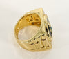 Plated Multicolor Saint Jude Men Adjustable Ring