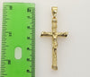 Plated Cross 3mm Rope/Braided Chain Necklace