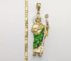 Plated X-Large Multicolor Saint Jude 5mm Figaro Chain Necklace