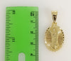 Virgin Mary Cross Double Pendants Charms 3mm Rope/Braided Plated Necklace