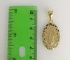 Plated Virgin Mary 2mm Rope/Braided Chain Necklace