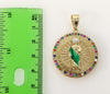 Plated Multicolor Saint Jude 4mm Rope/Braided Chain Necklace