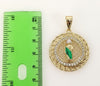 Plated Multicolor Saint Jude 4mm Figaro Chain Necklace