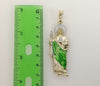 Plated Large Multicolor Saint Jude 4mm Figaro Chain Necklace