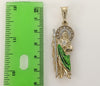 Plated Multicolor Saint Jude Thaddaeus Pendant