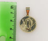 Plated Virgin Mary 3mm Figaro Chain Necklace
