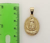 Plated Virgin Mary 2mm Rope/Braided Chain Necklace