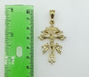 Plated Holy Cross of Caravaca Pendant