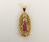 Plated Virgin Mary Pendant