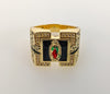 Plated Multicolor Virgin Mary Men Ring