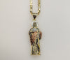 Gold plated Saint Jude necklace pendant | Patron Saint of Lost Causes