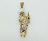 Plated Tri-Color Saint Jude Thaddaeus Pendant