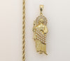 Plated Saint Jude 4mm Rope/Braided Chain Necklace