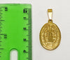 Stainless Steel Gold Saint Benedict Pendant