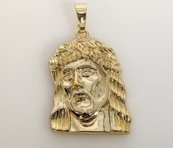 Plated Large Jesus Pendant