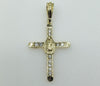 Plated Cross Virgin Mary Pendant