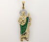 Plated Multicolor Saint Jude Thaddaeus Pendant