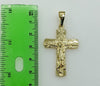 Plated Cross 3mm Figaro Chain Necklace