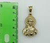 Plated Sacred Heart of Jesus 3mm Figaro Chain Necklace