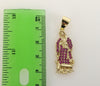 Plated Virgin Mary 3mm Rope/Braided Chain Necklace