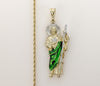 Plated Multicolor Saint Jude 2mm Rope/Braided Chain Necklace
