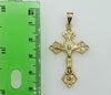 Plated Cross 3mm Figaro Chain Necklace