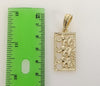 Plated Elephant 4mm 14K Diamond Cut Figaro Chain Necklace
