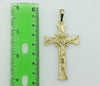 Plated Cross 4mm 14K Diamond Figaro Chain Necklace