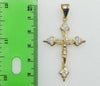 Cross Saint Jude Double Pendants Charms 3mm Rope/Braided Plated Necklace