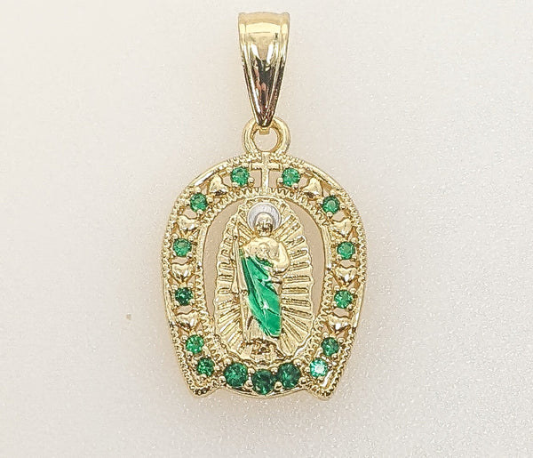 Plated Multicolor Saint Jude Thaddaeus Pendant