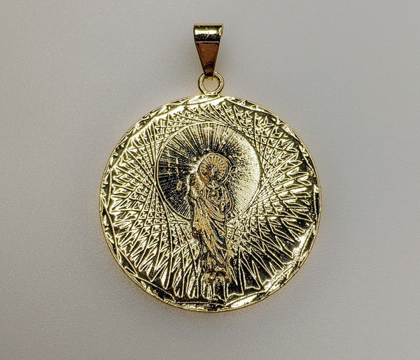 Plated Saint Jude Thaddaeus Pendant
