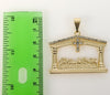 Plated The Last Supper 4mm Figaro Chain Necklace