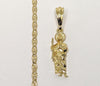 Plated Dainty Saint Jude 3mm Star Chain Necklace