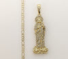 Plated Saint Jude 3mm Figaro Chain Necklace