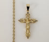 Plated Cross 3mm Star Chain Necklace
