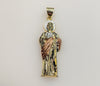 Plated Tri-Color Saint Jude Thaddaeus Pendant