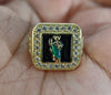 Plated Multicolor Saint Jude Men Adjustable Ring