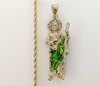Plated Multicolor Saint Jude 3mm Rope/Braided Chain Necklace