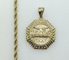 Plated The Last Supper 4mm Rope/Braided Chain Necklace