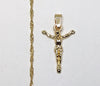 Plated Dainty Cross Twist Chain Necklace