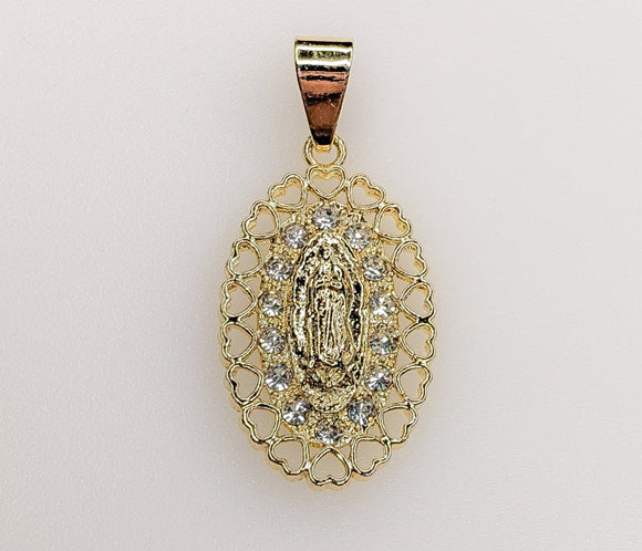 Plated Virgin Mary Pendant