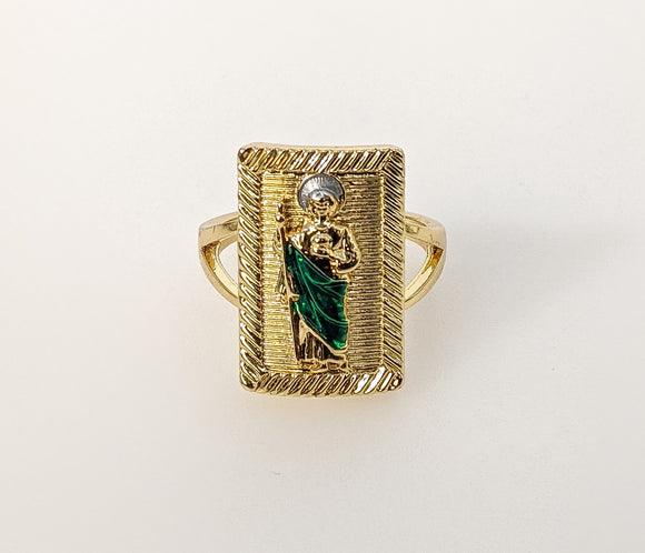 Plated Multicolor Saint Jude Ring