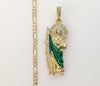 Plated Medium Multicolor Saint Jude 4mm Figaro Chain Necklace