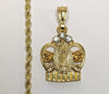 Plated Virgin Mary 3mm Rope/Braided Chain Necklace