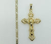 Plated Cross 3mm Figaro Chain Necklace