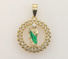 Plated Multicolor Saint Jude Thaddaeus Pendant