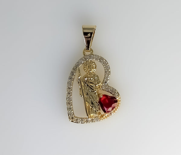 Plated Dainty Saint Jude Thaddaeus Pendant